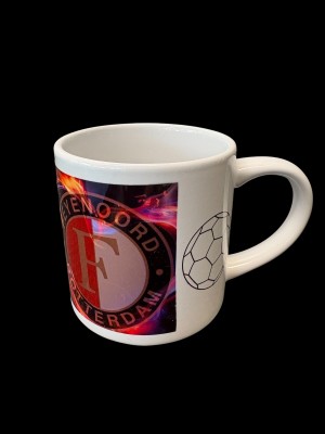 Mok met eigen foto of logo ( Feijenoord )