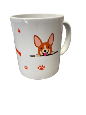 Mok met afbeelding hond Corgi
